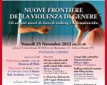 Nuove frontiere nella violenza di genere - Venerdì 25 novembre alle ore 21.00 - Centro AUSER