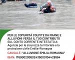 Sostegno alle Comunità colpite da frane e alluvioni della Regione Emilia Romagna