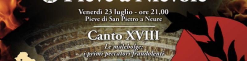 	  	VII Centenario della morte di Dante Alighieri - venerdì 23 luglio p.v. ore 21.00 presso Pieve di San Pietro a Neure